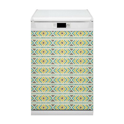 Painel magnético para máquina de lavar louça Padrão geométrico