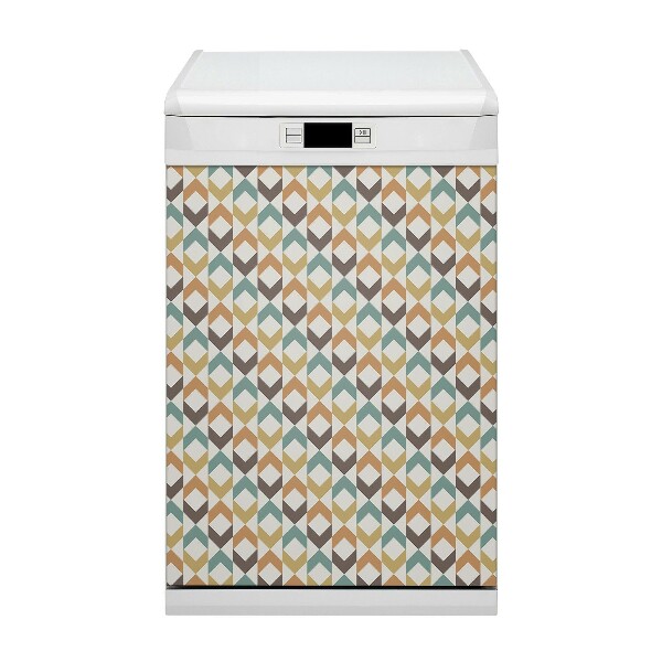 Capa magnética para máquina de lavar louça Formas retrô