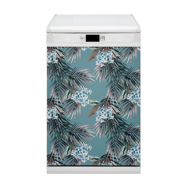 Painel magnético para máquina de lavar louça Imagem de folhas