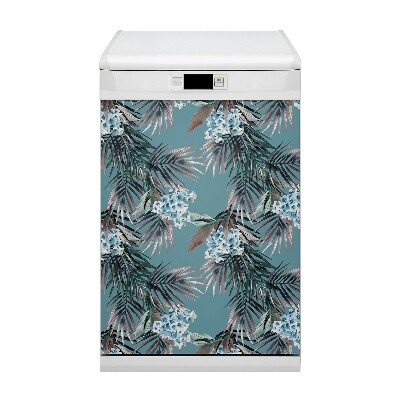 Painel magnético para máquina de lavar louça Imagem de folhas