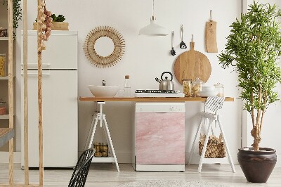 Painel magnético para máquina de lavar louça Textura rosa