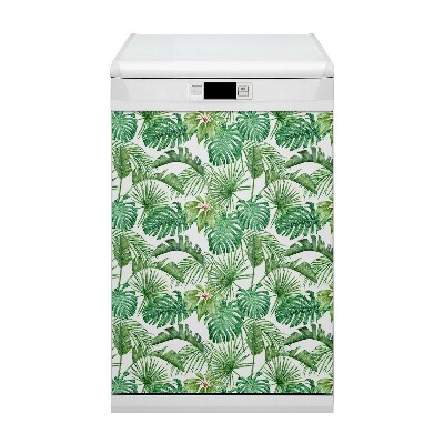 Painel magnético para máquina de lavar louça Palmeira e Monstera