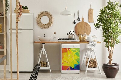 Capa magnética para máquina de lavar louça Cor abstrata