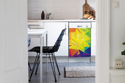 Capa magnética para máquina de lavar louça Cor abstrata