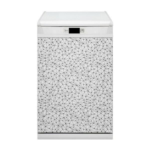 Painel magnético para máquina de lavar louça Triângulos de pontos