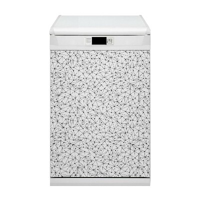 Painel magnético para máquina de lavar louça Triângulos de pontos