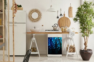 Painel magnético para máquina de lavar louça Partículas azuis