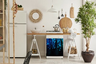 Painel magnético para máquina de lavar louça Partículas azuis