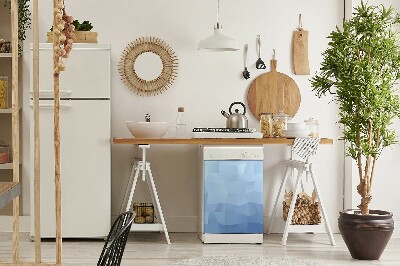 Capa magnética para máquina de lavar louça Abstração azul