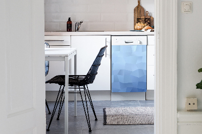 Capa magnética para máquina de lavar louça Abstração azul