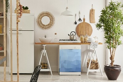 Capa magnética para máquina de lavar louça Abstração azul