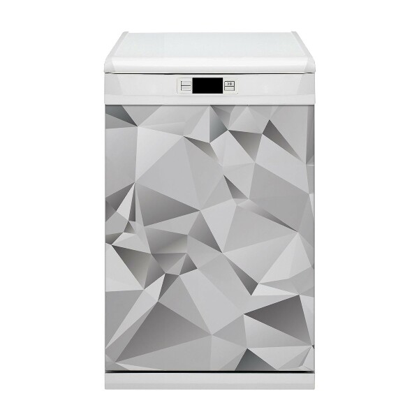 Capa magnética para máquina de lavar louça Abstração cinza