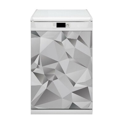 Capa magnética para máquina de lavar louça Abstração cinza