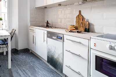 Painel magnético para máquina de lavar louça Paisagem de Fuji