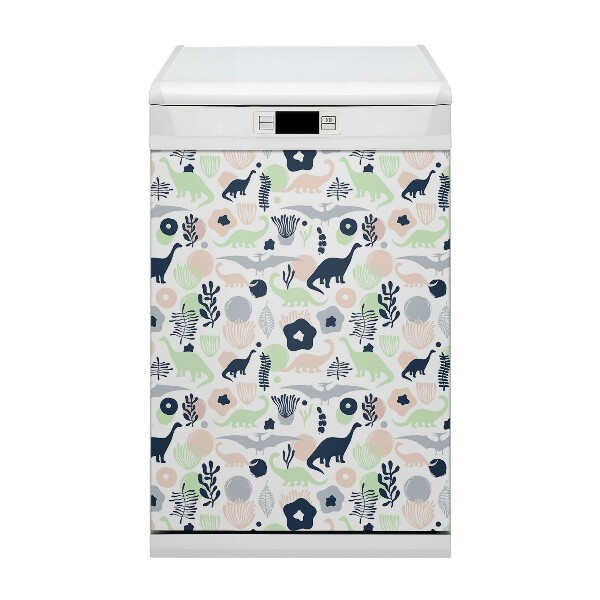 Painel magnético para máquina de lavar louça Dinossauros