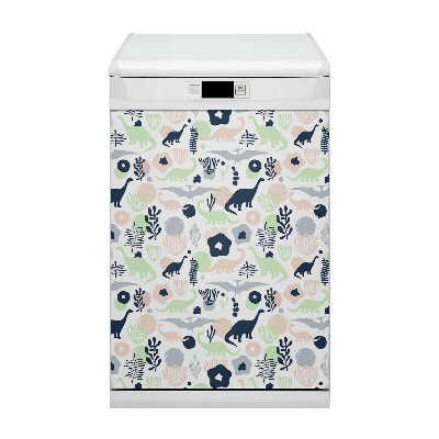 Painel magnético para máquina de lavar louça Dinossauros