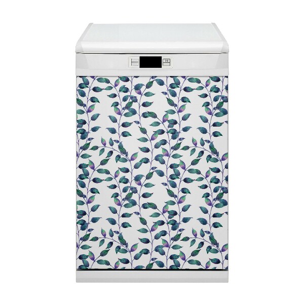 Capa magnética para máquina de lavar louça Folhas de contos de fadas