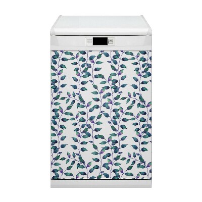 Capa magnética para máquina de lavar louça Folhas de contos de fadas