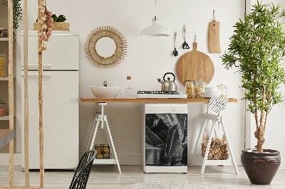 Painel magnético para máquina de lavar louça Folhas grandes