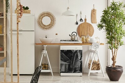 Painel magnético para máquina de lavar louça Folhas grandes