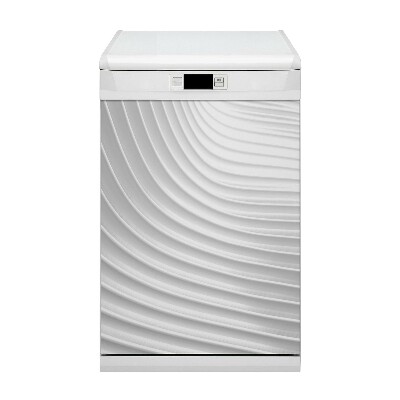 Painel magnético para máquina de lavar louça Sulcos brancos