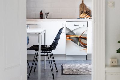 Capa magnética para máquina de lavar louça Abstração de fita