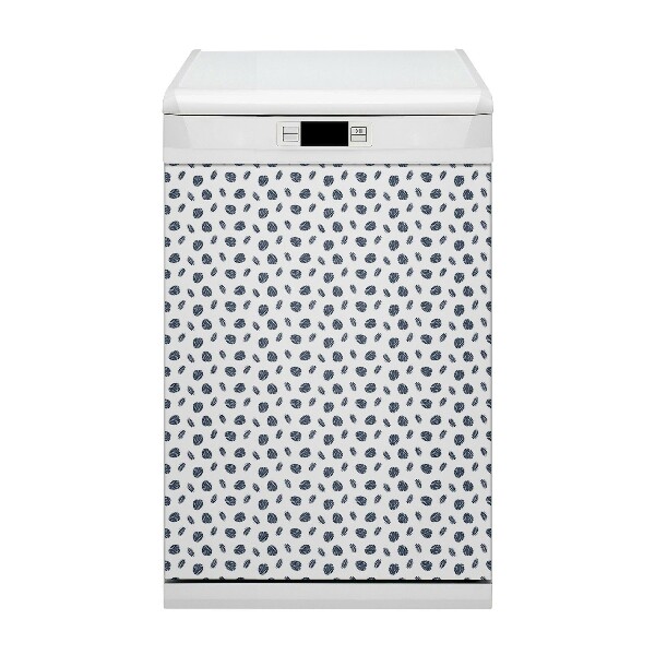 Painel magnético para máquina de lavar louça Folhas tropicais