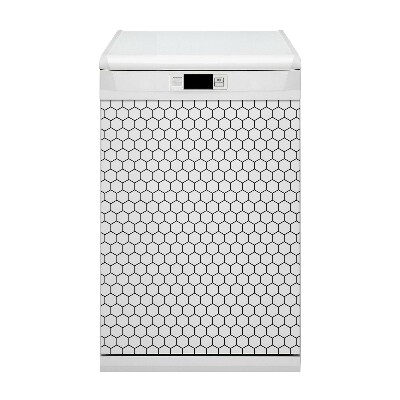 Capa magnética para máquina de lavar louça Padrão de revestimento de mel