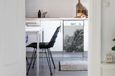 Painel magnético para máquina de lavar louça Palmeiras contra o céu