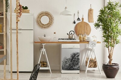 Painel magnético para máquina de lavar louça Palmeiras contra o céu