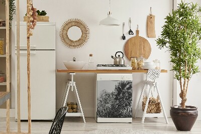 Painel magnético para máquina de lavar louça Palmeiras contra o céu