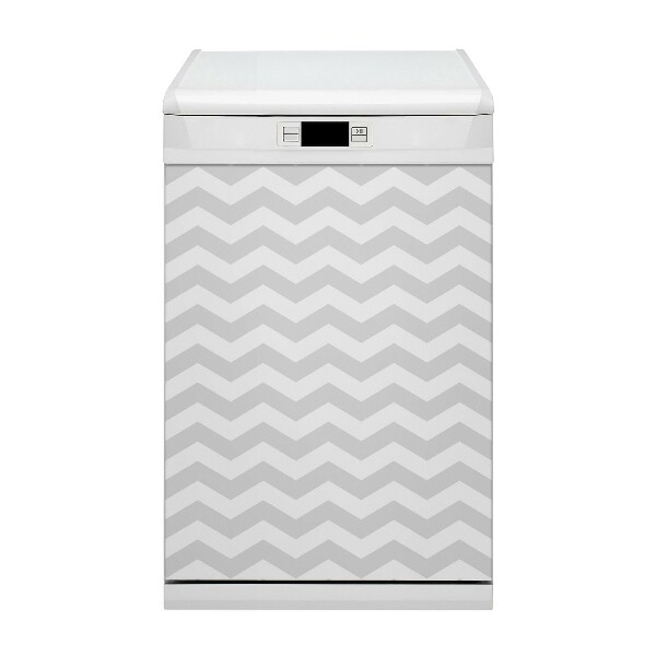 Painel magnético para máquina de lavar louça Ziguezague cinza