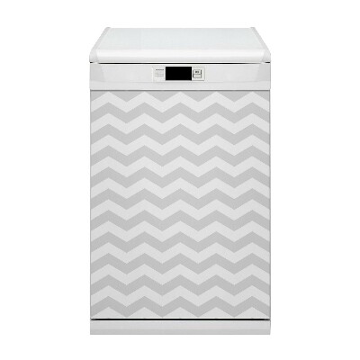 Painel magnético para máquina de lavar louça Ziguezague cinza