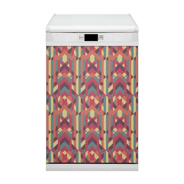 Painel magnético para máquina de lavar louça Linhas coloridas