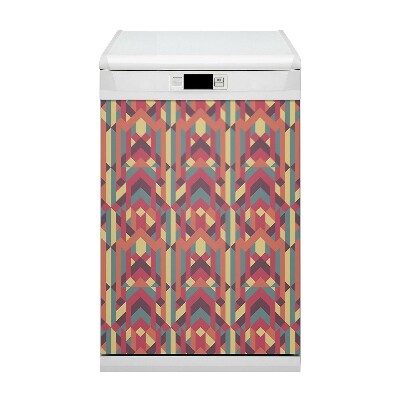 Painel magnético para máquina de lavar louça Linhas coloridas