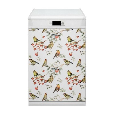 Painel magnético para máquina de lavar louça Pássaros em um galho