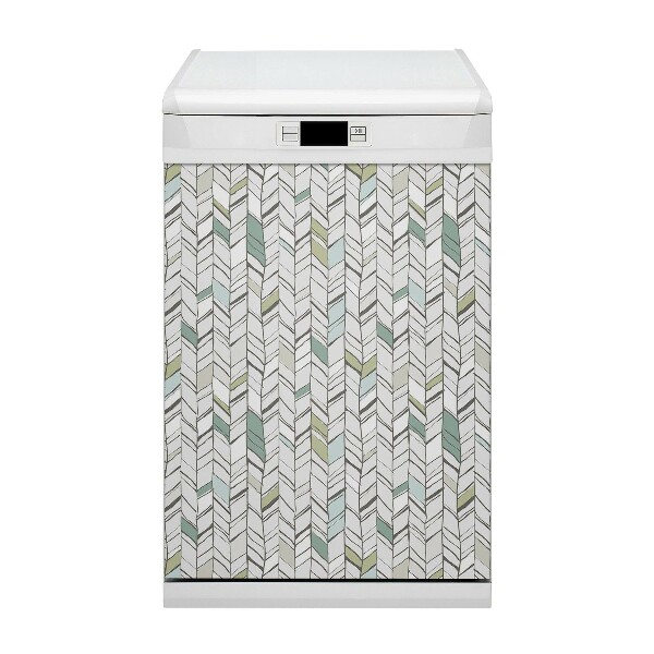 Painel magnético para máquina de lavar louça Espinha de peixe