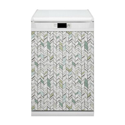 Painel magnético para máquina de lavar louça Espinha de peixe