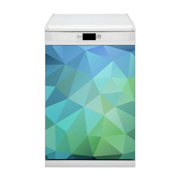 Capa magnética para máquina de lavar louça Abstração azul