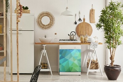 Capa magnética para máquina de lavar louça Abstração azul