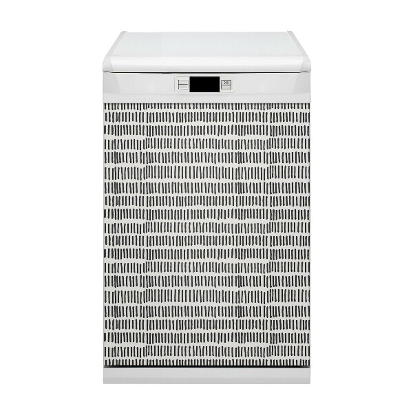 Capa magnética para máquina de lavar louça Abstração de linhas