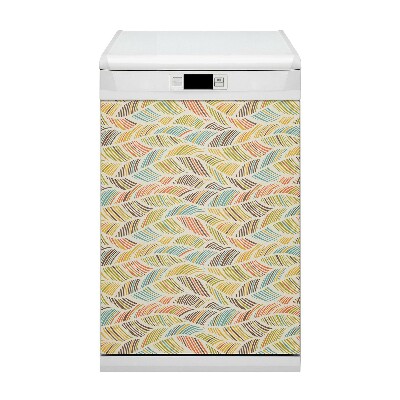 Painel magnético para máquina de lavar louça Ondas abstratas