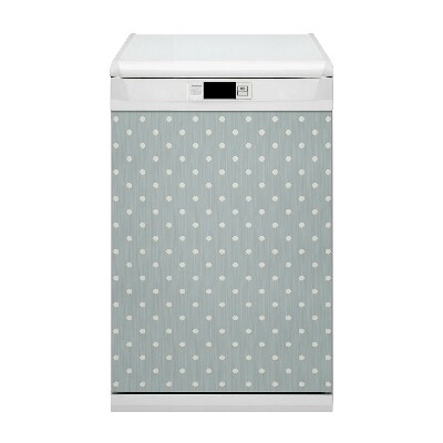 Capa magnética para máquina de lavar louça bolinhas brancas