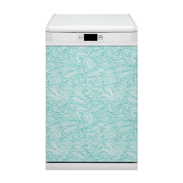 Painel magnético para máquina de lavar louça Ondas vintage