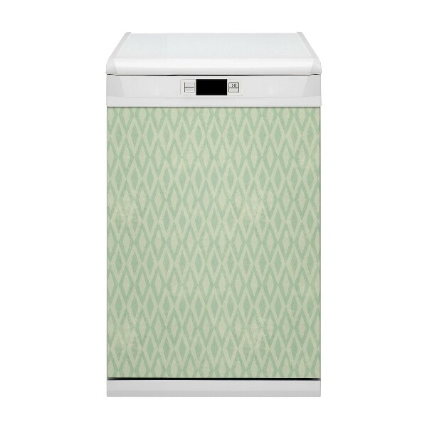 Painel magnético para máquina de lavar louça Losangos verdes