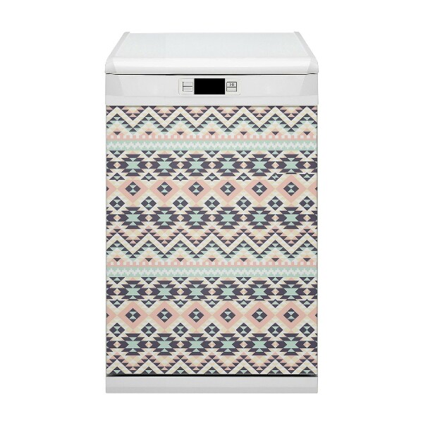 Capa magnética para máquina de lavar louça Padrão étnico