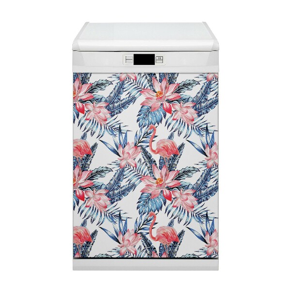 Painel magnético para máquina de lavar louça Flamingo pintado