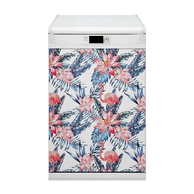 Painel magnético para máquina de lavar louça Flamingo pintado