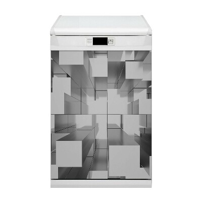 Painel magnético para máquina de lavar louça Azulejos cinzas