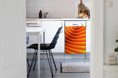 Capa magnética para máquina de lavar louça Ondas laranja